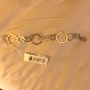 Gold and Silver Circle Bracelet